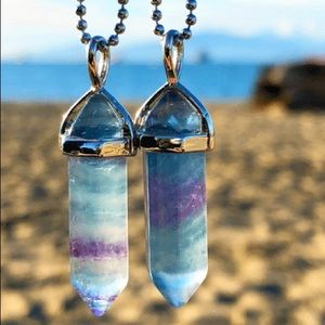 Small Fluorite Pendant Necklace